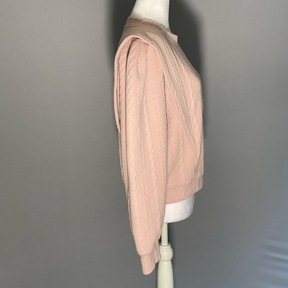 (Blank NYC) Sm Barbie Core Cable Knit Pattern With Cute Pleat Detail, Cuffs - Picture 4 of 16